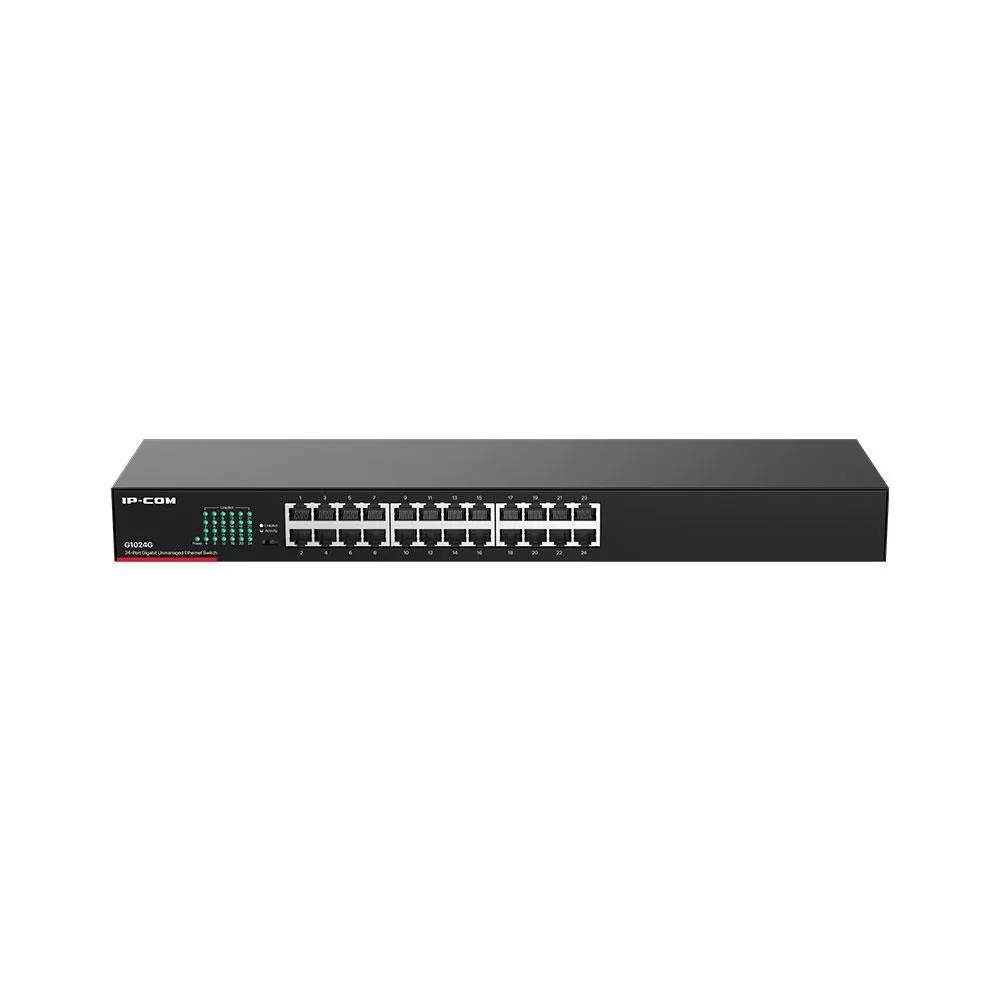 Switch 24p 10/100/1000 Gigabit No gestionable IP-COM / Carcasa met&aacute;lica / G1024G
