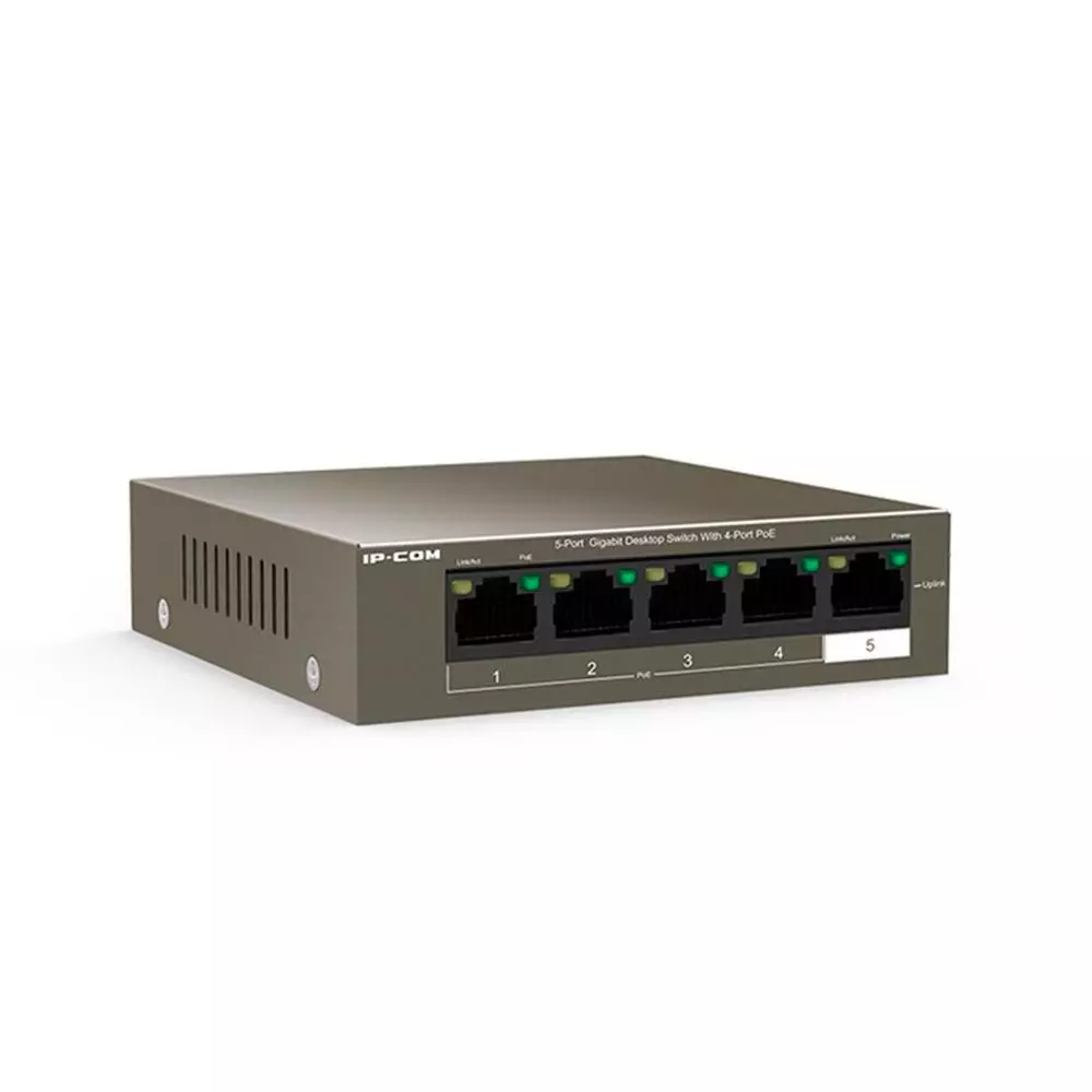 Switch 5p 10/100/1000 gigabit IP-COM / G1105P-4-63W