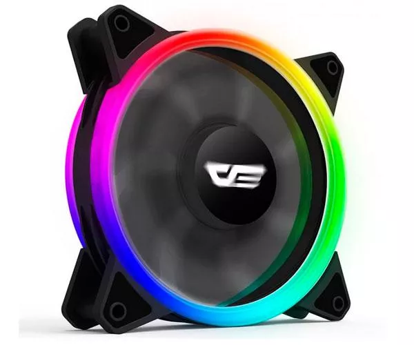 Ventilador Caja Gaming Darkflash DR12 Pro / 120mm / A-Rgb / Pack 3 / Controladora y mando incluidos / Aspas Blancas
