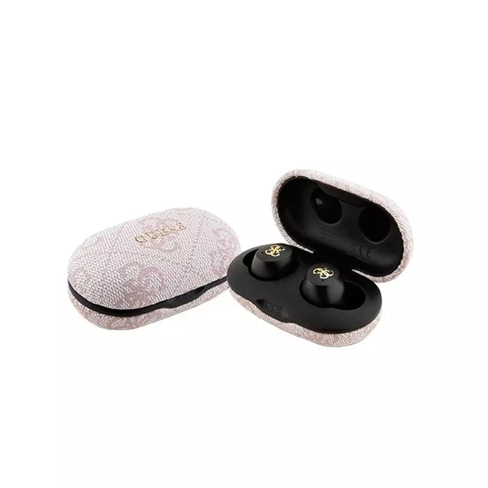 Auricular inal&aacute;mbrico Guess 4G / TWS / Cancelaci&oacute;n de ruido / Bt 5.3 / 300 mAh / Rosa / GUTWSP4EGP