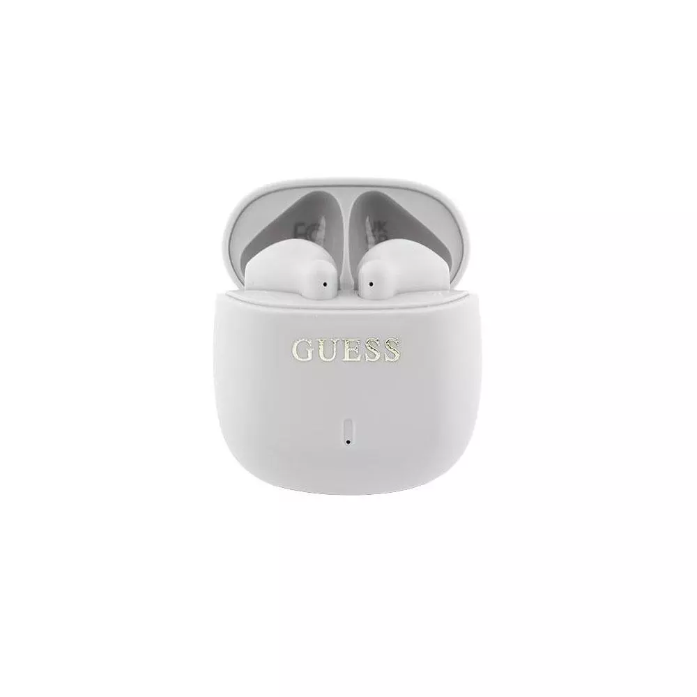 Auricular inal&aacute;mbrico Guess Classic / TWS / Bt 5.3 / Control por voz / 300 mAh / Blanco / GUTWSJ14ESGH