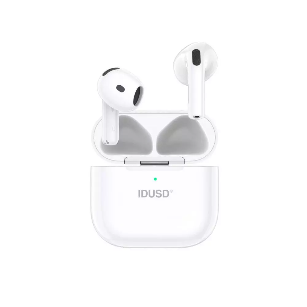 Auricular inal&aacute;mbrico IDUSD ECO Lite 6H Music / TWS / Bt 5.3 / 300 mAh / Blanco / H105B