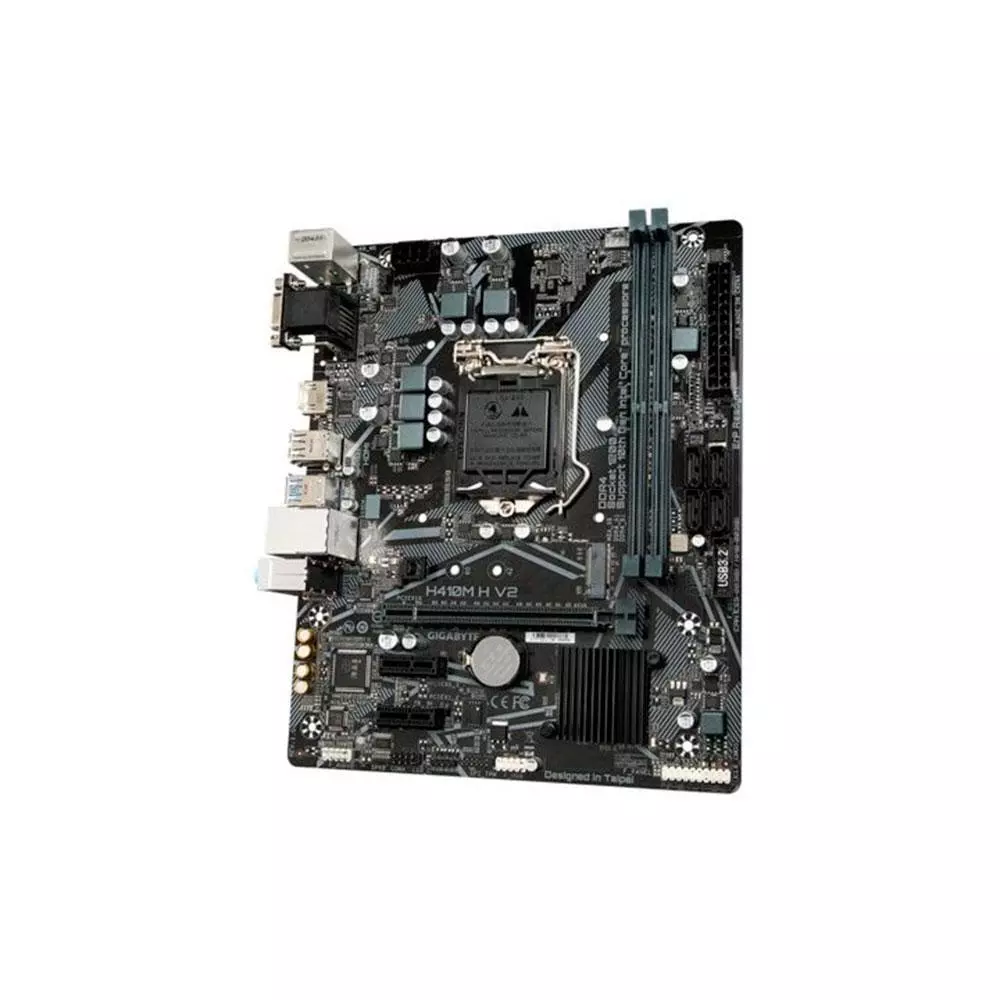 Placa base Gigabyte H410m H V2 / Socket 1200 / Micro ATX / 2xDDR4 / M.2 / Hdmi - Vga