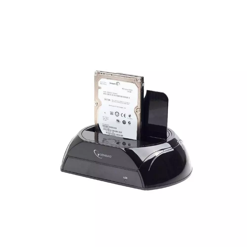 Docking station Gembird Sata 2.5 / 3.5 / HDD - SSD / USB 3.0 / Negro / HD32-U3S-2