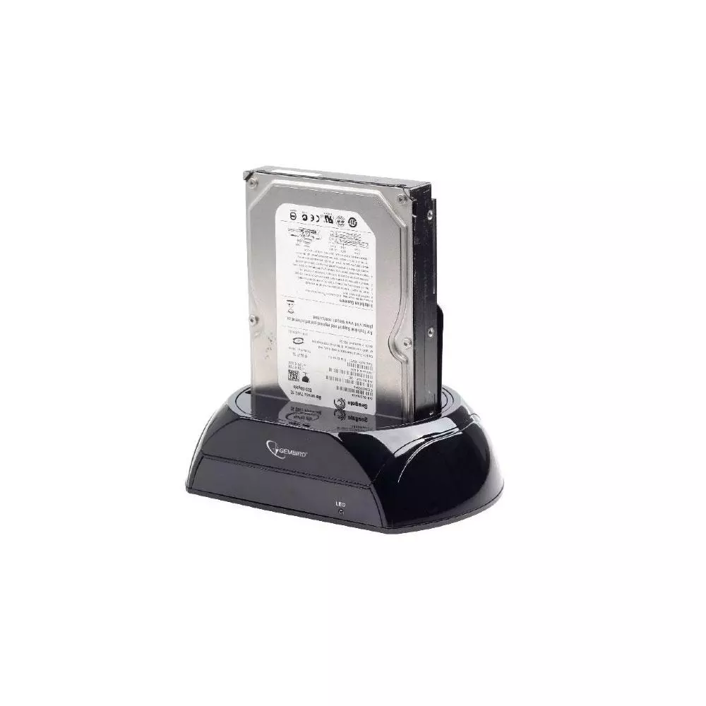 Docking station Gembird Sata 2.5 / 3.5 / HDD - SSD / USB 3.0 / Negro / HD32-U3S-2