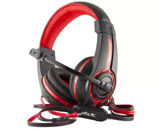 Auricular pc con Micro Havit hv-h2116d negro / rojo