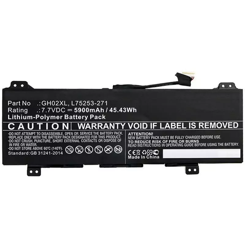 Bater&iacute;a compatible para port&aacute;til HP 11 G8 EE / 7.7v / 5900 mAh / 45.43 Wh / GH02XL / MBXHP-BA0249