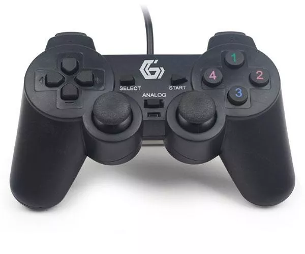 Mando PC Gaming Gembird  / Dual Vibracion / Cable 1.8m / Negro / JPD-UDV-01
