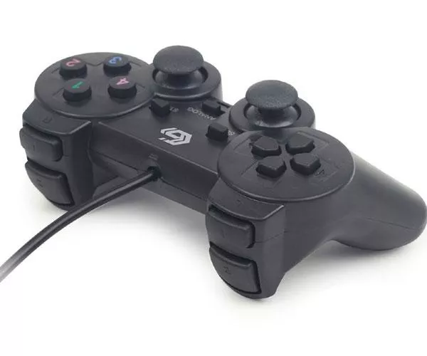 Mando PC Gaming Gembird  / Dual Vibracion / Cable 1.8m / Negro / JPD-UDV-01