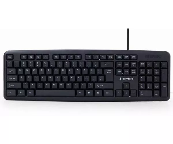 Teclado USb Gembird / 104 Teclas / Negro / KB-U-103-ES