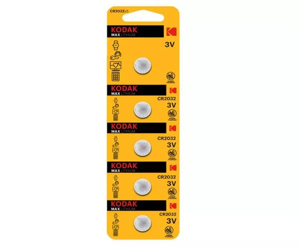 Pila boton litio CR2032 3v Kodak ( 5pcs) / KDCR20325