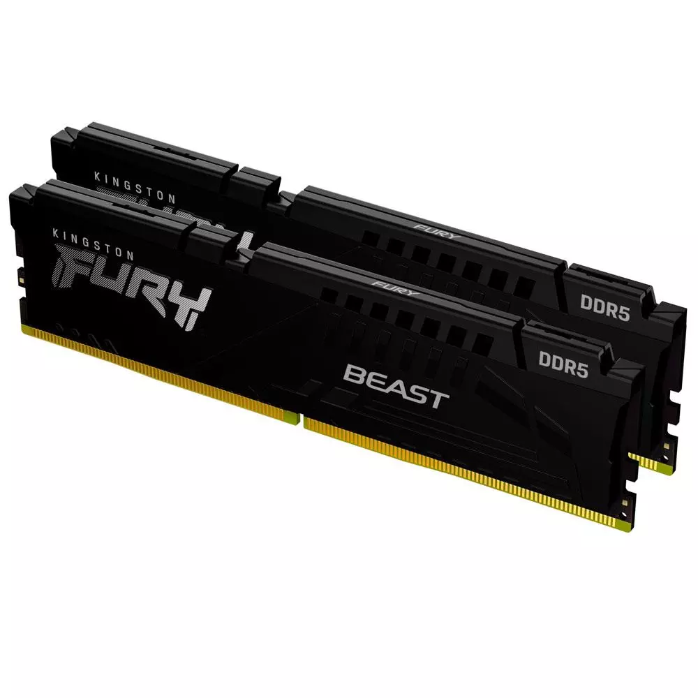 Memoria Ram Kingston Fury Beast DIMM DDR5 32Gb (2x16Gb) 5200mhz / CL40 / KF552C40BBK2-32