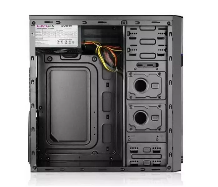 Caja Micro ATX L-Link Kluster + Fuente 500W / USB 3.0 / Negra