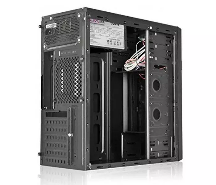 Caja Micro ATX L-Link Kluster + Fuente 500W / USB 3.0 / Negra