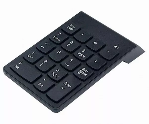 Teclado numerico inal&aacute;mbrico KPD-W-02 / Negro / Gembird