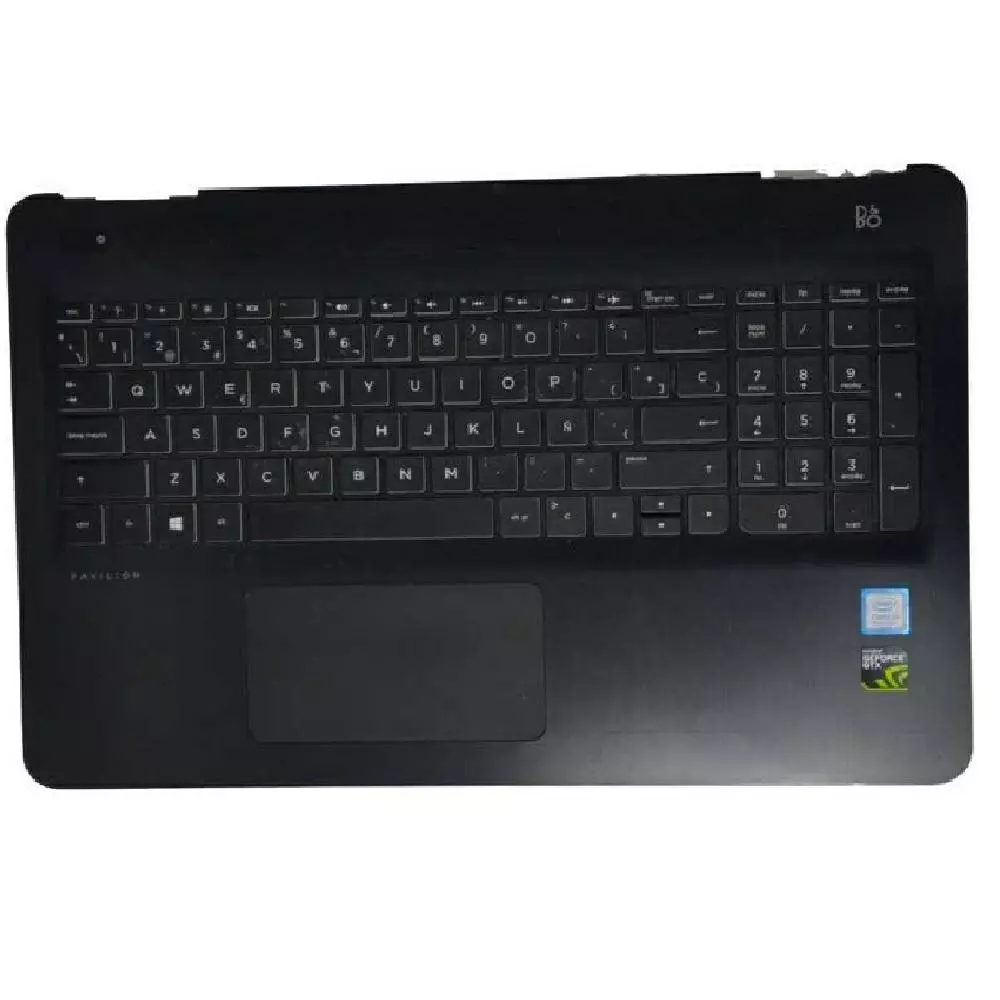 Top case + Teclado compatible para port&aacute;til HP 15-BC Negro
