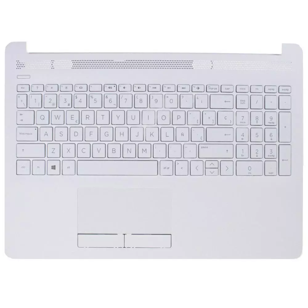Top case + Teclado compatible para port&aacute;til HP 15-DA / 15-DB Blanco