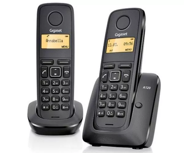Telefono Inal&aacute;mbrico Duo Dect Digital Gigaset A170 / Negro / L36852-h2802-d201