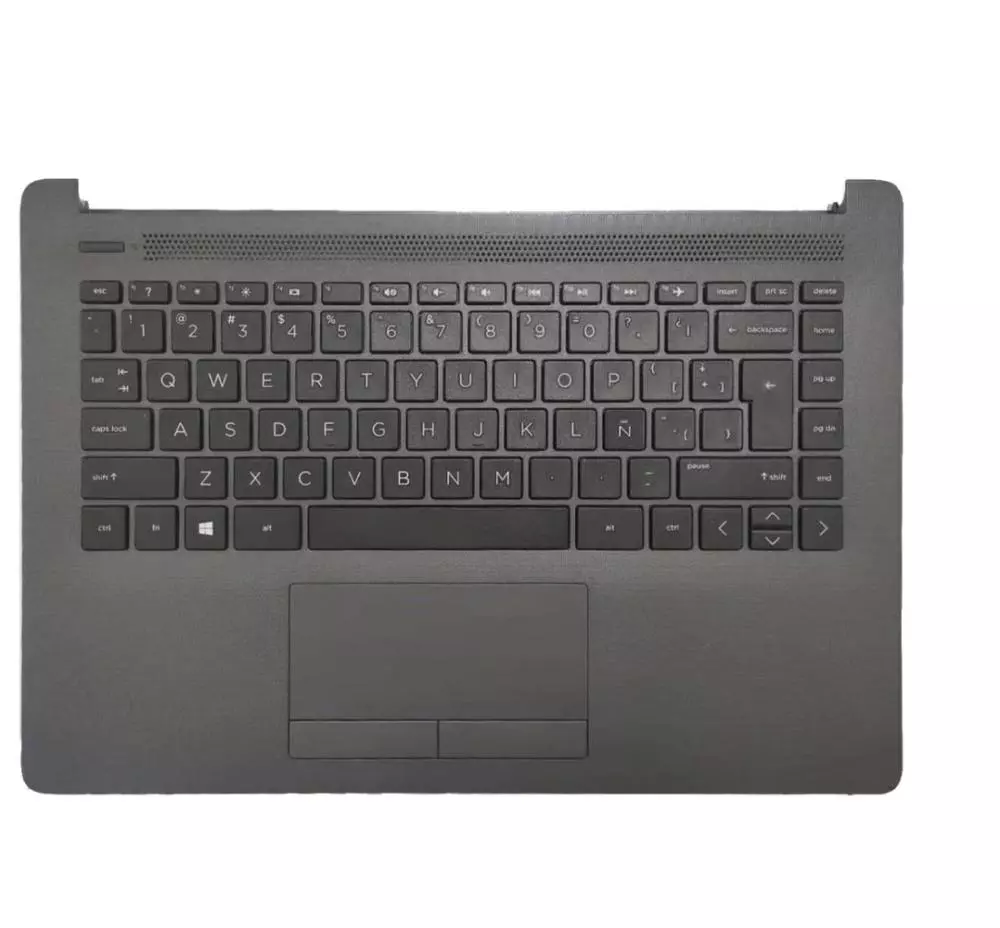 Top case + Teclado compatible para port&aacute;til HP 240 G7 Gris oscuro