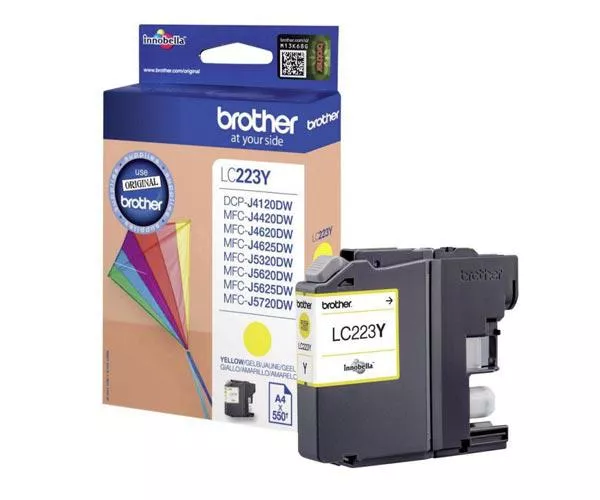 Tinta Original Brother LC223 Amarillo (550 Pag)