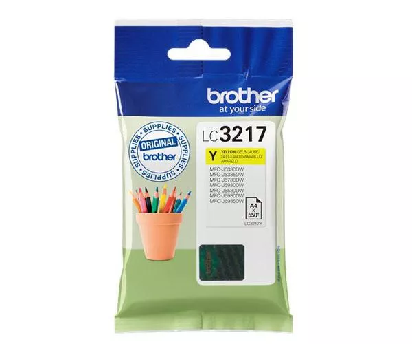 Tinta Original Brother LC3217 Amarillo