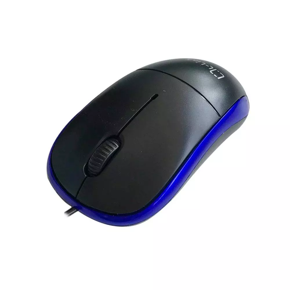 Raton &oacute;ptico Usb L-Link  Negro-Azul / 1.200 Dpi / Ambidiestro / LL-2080-A