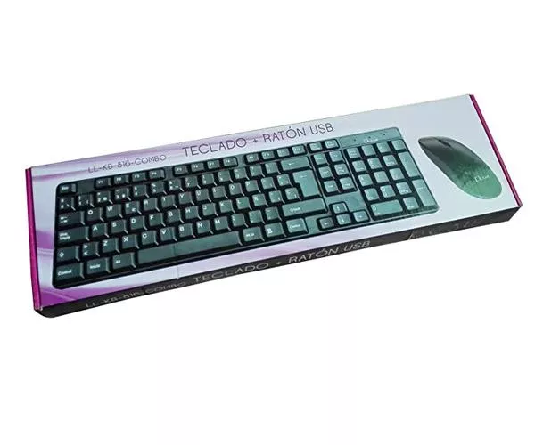 Combo Teclado + Raton USB L-Link / Negro / LL-KB-816-COMBO