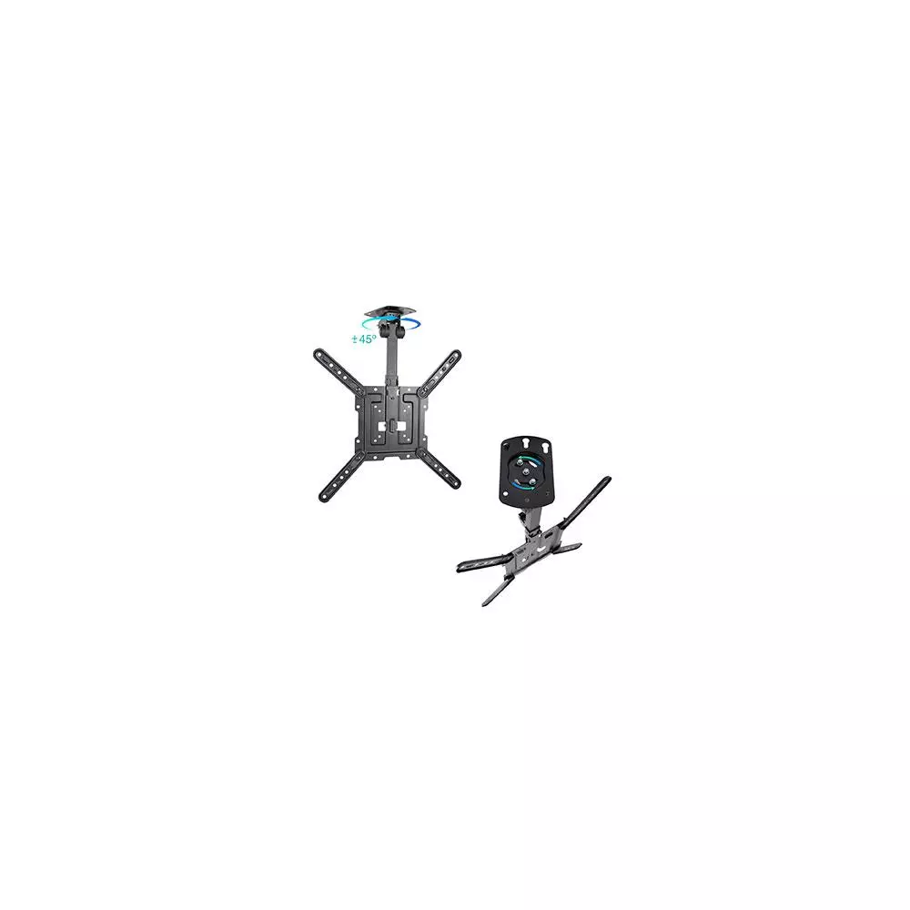 Soporte&nbsp;pantalla para techo Tooq 23" - 55" / Hasta 20Kg / Negro / LPCE1123TSLI-B