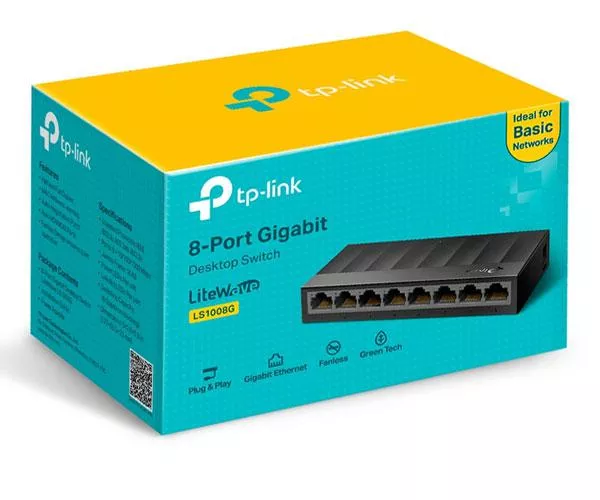 Switch 8p 10/100/1000 gigabit No gestionable TP-Link  LS1008G
