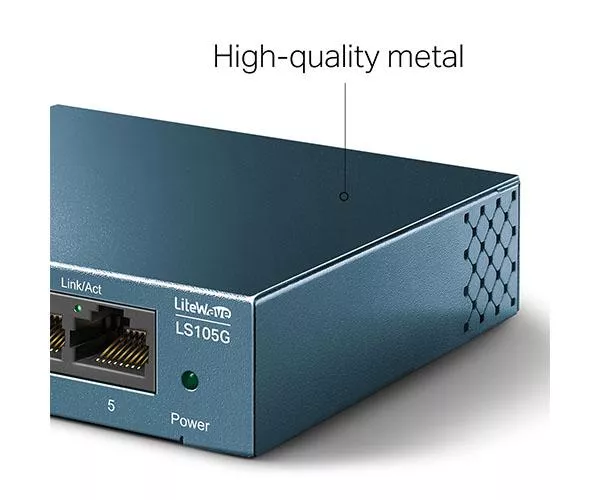 Switch 5p 10/100/1000 gigabit Carcasa Metal TP-Link / LS105G / Azul