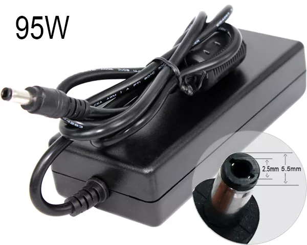 Cargador compatible para port&aacute;til TOSHIBA 95W 15V 6.3A 5.5x2.5 mm Dayma