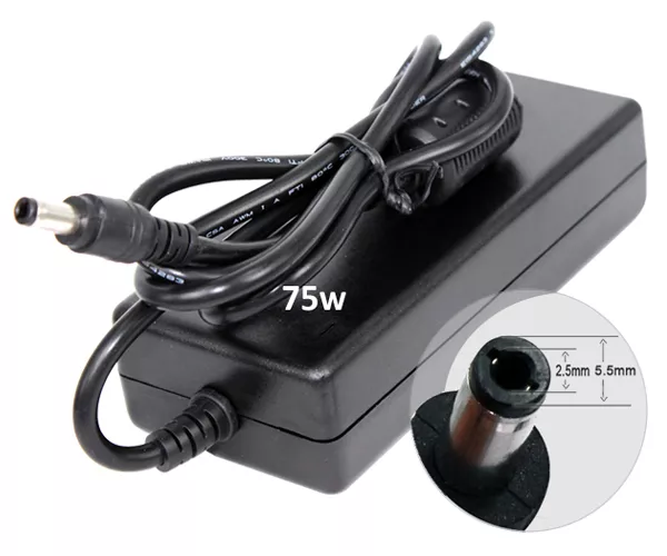 Cargador compatible para port&aacute;til TOSHIBA 75W 19V 3.95A 5.5x2.5 mm Dayma