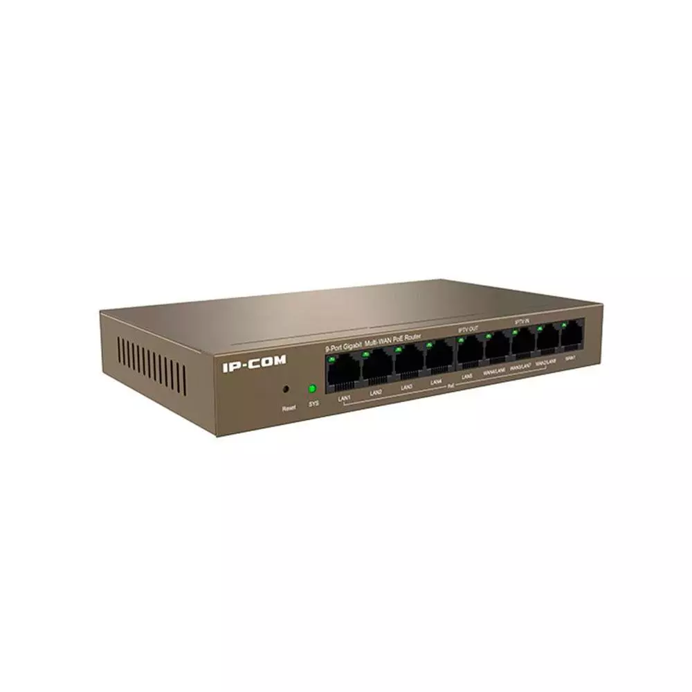 Switch 9p 10/100/1000 Gigabit Gestionable IP-COM / Carcasa met&aacute;lica / M20-8G-POE