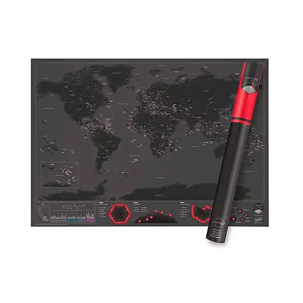 Mapa mundial personalizado Luckies / Edicion Capitales