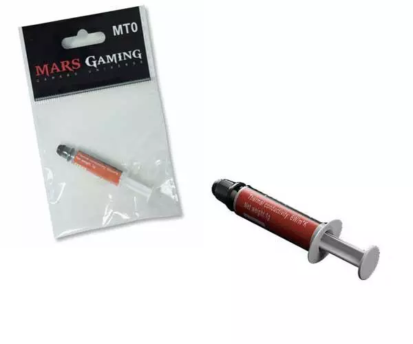 Pasta termica Mars Gaming MT0 / 1gr / 6w / Alto rendimiento de disipacion