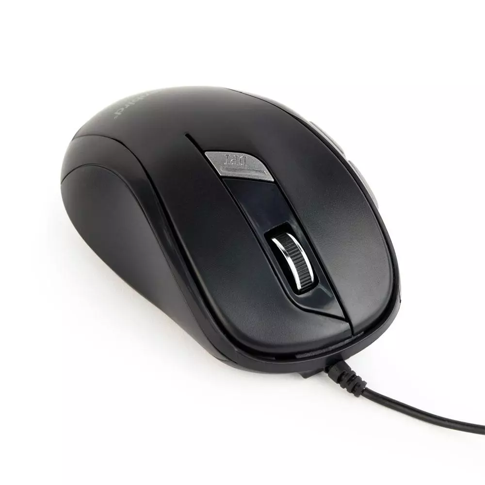 Raton &oacute;ptico Gembird / 1600 Dpi / 6 Botones /  Negro / MUS-6B-01