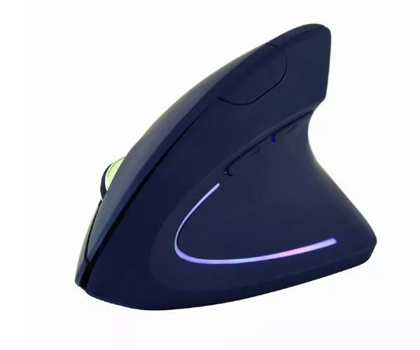 Raton &oacute;ptico USB Ergonomico vertical Gembird / 6 Botones / 3200 Dpi / Negro  MUS-ERGO-01