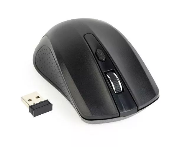 Raton &oacute;ptico inalambrico Gembird / 4 Botones / 1600 Dpi / Negro / Musw-4b-04