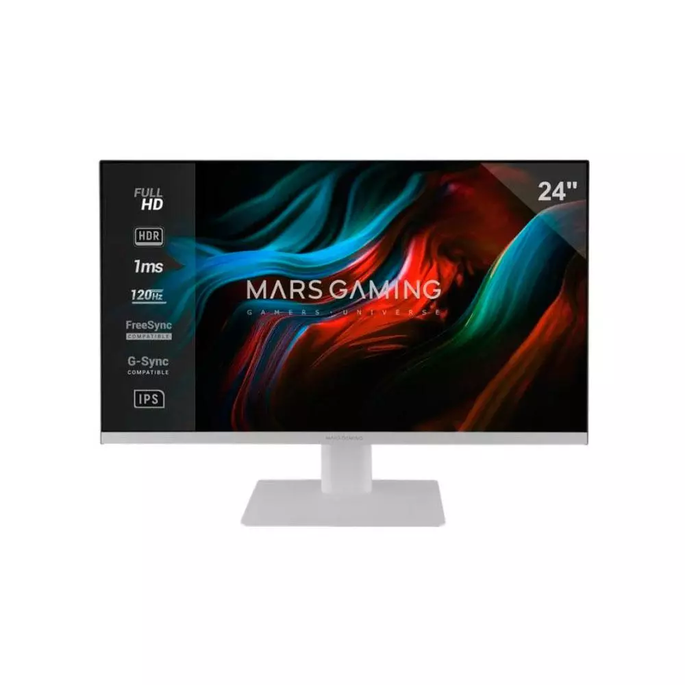 Monitor MARS GAMING Mv24 24" FULL HD / 120 Hz / 1ms / HDMI-DP/ Blanco