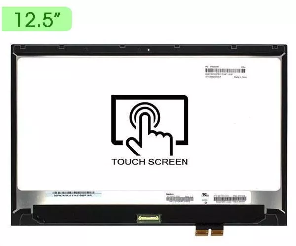 Pantalla para port&aacute;til LED 12.5" Slim 30 Pines Full HD T&aacute;ctil