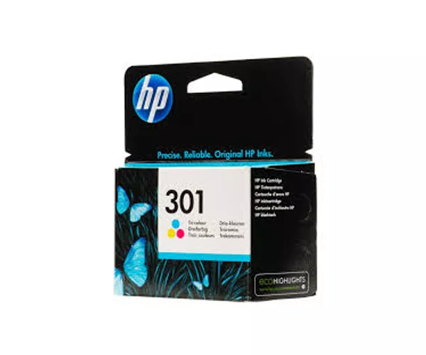 Tinta Original Hp n301 Color ch562ee / Caja rota