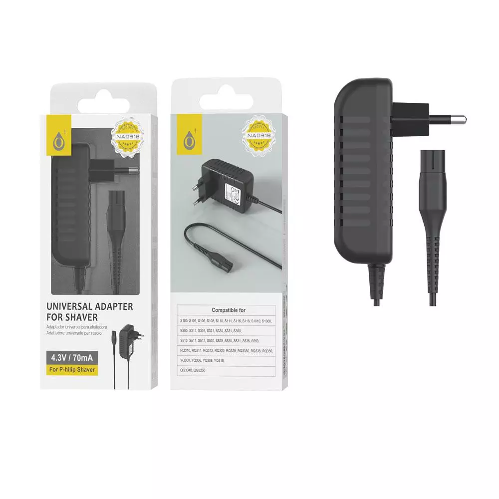 Cargador universal para afeitadora Philips 4.3V 70mAh / NA0318  / 2003182 / One +