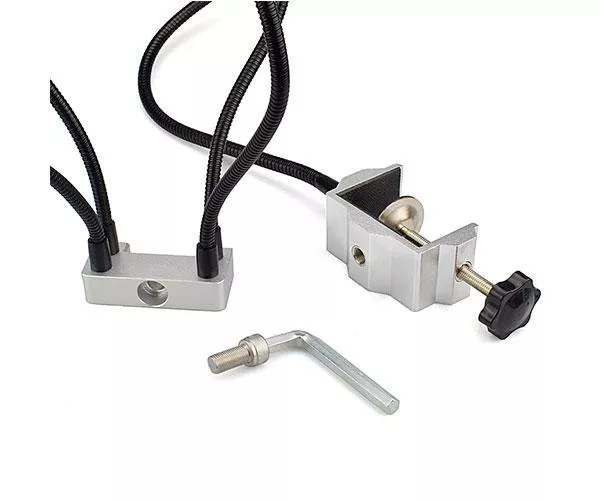 Soporte Soldadura Newacalox / 4 Brazos / Lampara Led con lupa