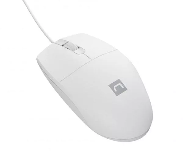 Raton USB Natec Ruff 2  Blanco / 1000 Dpi / Ambidiestro NMY-1988