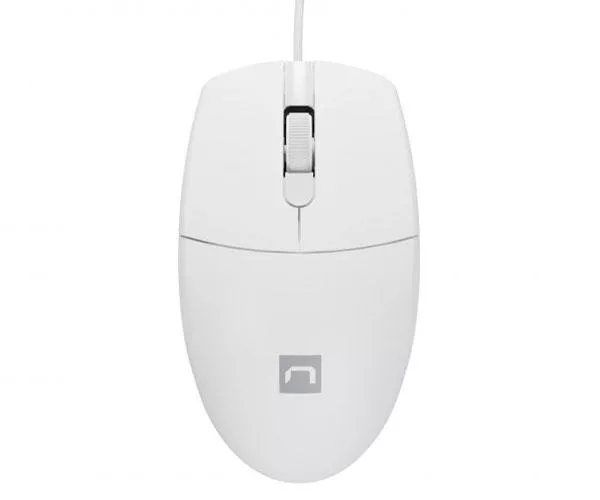 Raton USB Natec Ruff 2  Blanco / 1000 Dpi / Ambidiestro NMY-1988