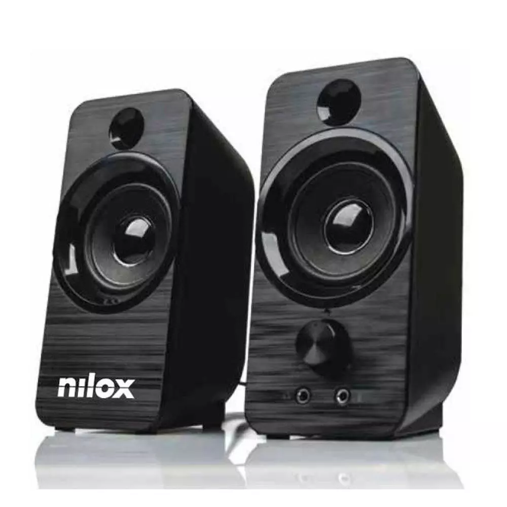 Altavoces 2.0 Pc Nilox  / Usb / Control de Volumen / 6w (2x3w) / Negro / NXAPC02