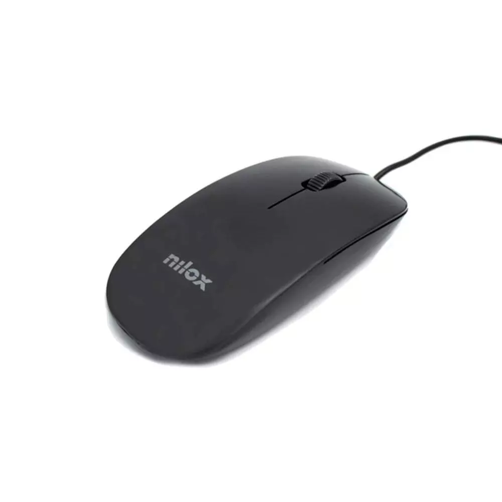 Maletin + Raton USB Nilox / Hasta 15.6" / 1200 Dpi / Asa de mano / Negro / NXMOS5156BK