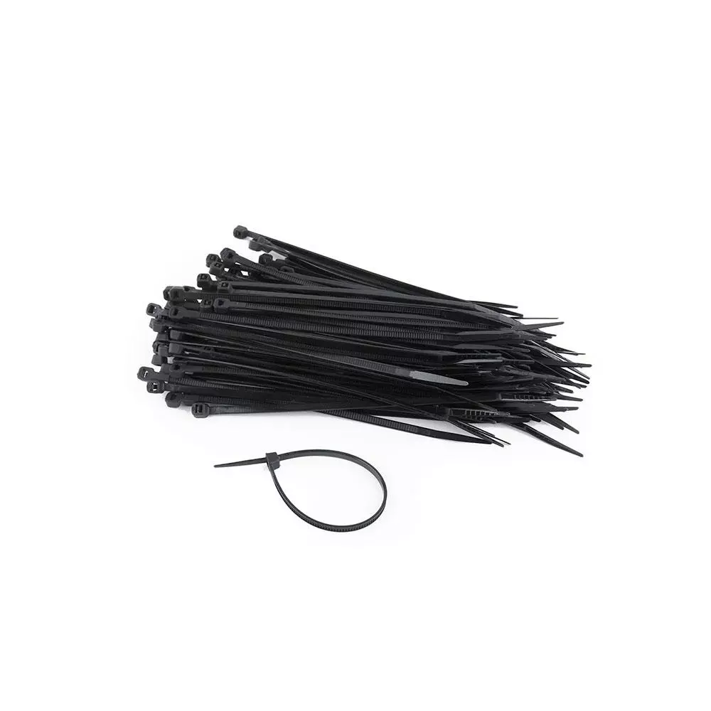 Brida de nylon 150x3.6mm Negra / Resistente rayos UVA / Bolsa 100 uds / NYTFR-150x3.6
