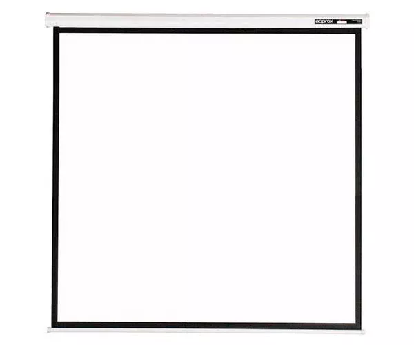 Pantalla mural Ocasion con Tripode Approx (100") 180x180 para proyector / Tela blanco mate - Trasera negra opaca