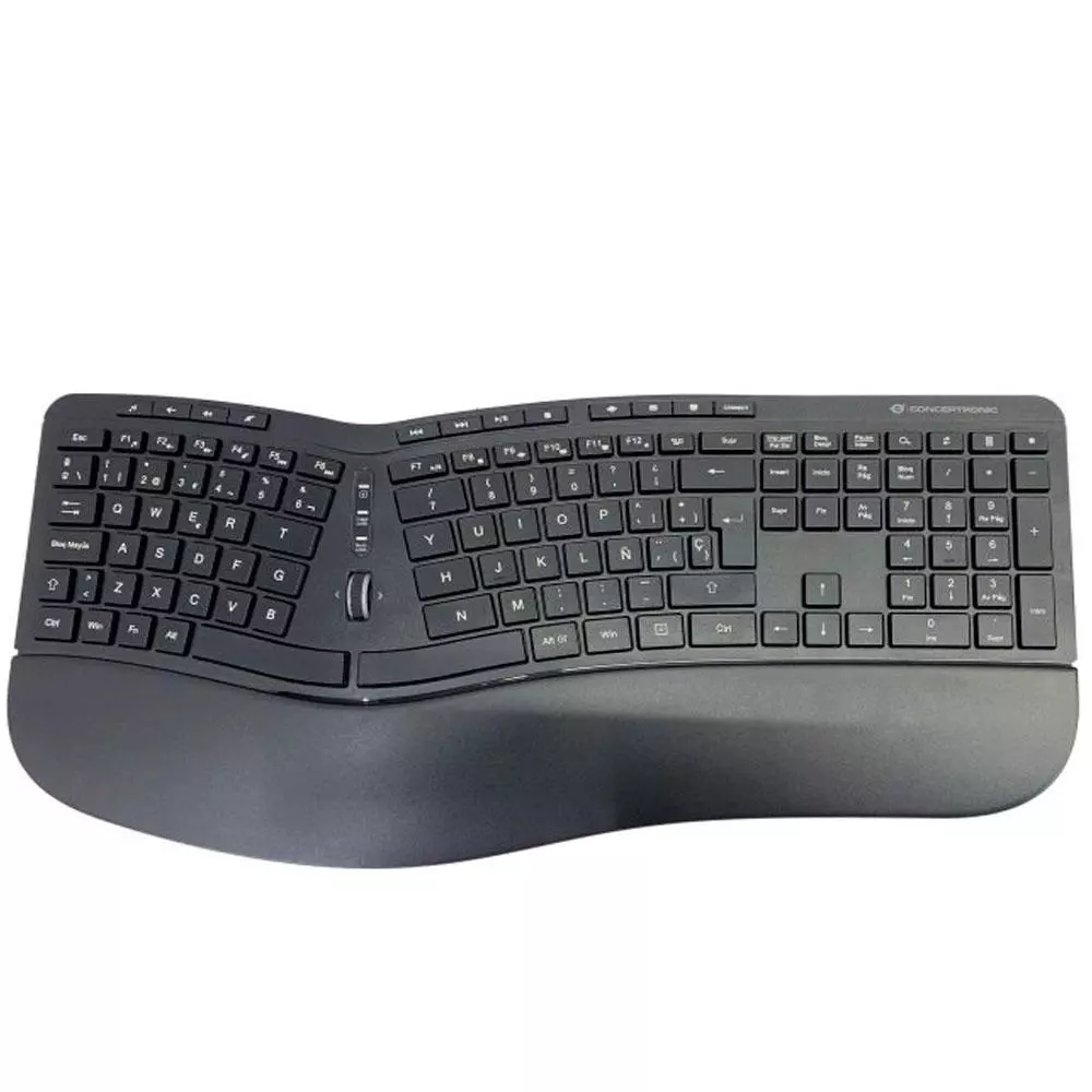 Combo Teclado + Raton inal&aacute;mbrico ergonomico Conceptronic Orazio Ergo / 1600 DPI / ORAZIO02ES